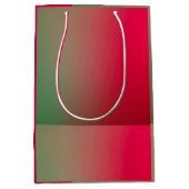rode en groene gradiënt medium cadeauzakje (Voorkant)