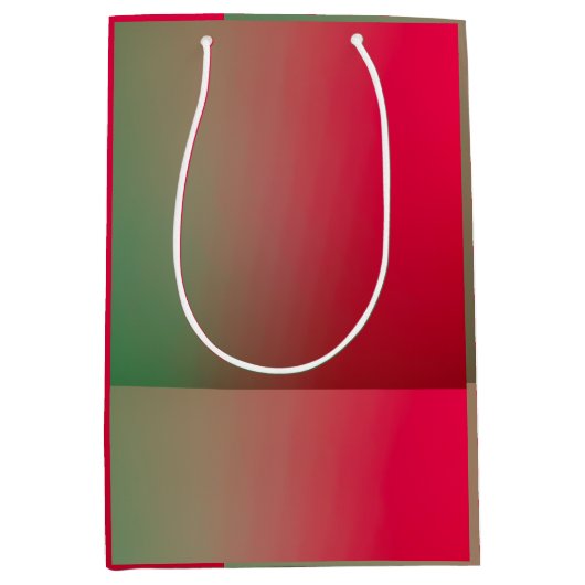 rode en groene gradiënt medium cadeauzakje (Voorkant)