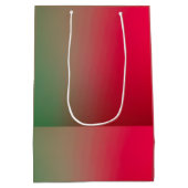 rode en groene gradiënt medium cadeauzakje (Achterkant)