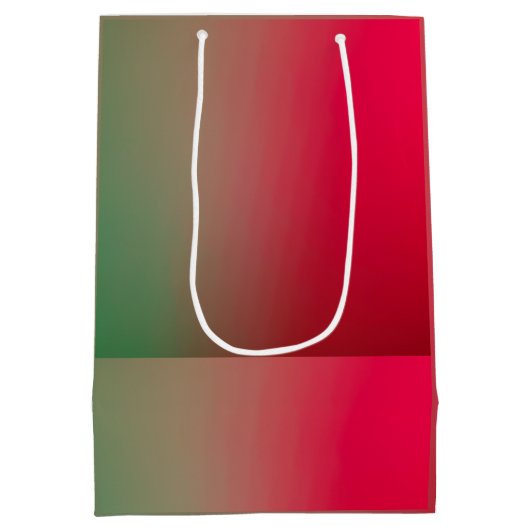 rode en groene gradiënt medium cadeauzakje (Achterkant)