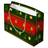 Rode en groene grote cadeautas (Achterkant Gekanteld)