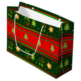 Rode en groene grote cadeautas