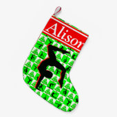  RODE EN GROENE GYMNASTIEK KERSTKOUS KLEINE KERSTSOK (Voorkant (Hangend))