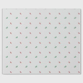 rode en groene hakken cadeaupapier (Vlak)