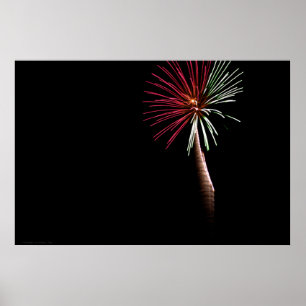 Rode en groene handpalm afdrukken poster