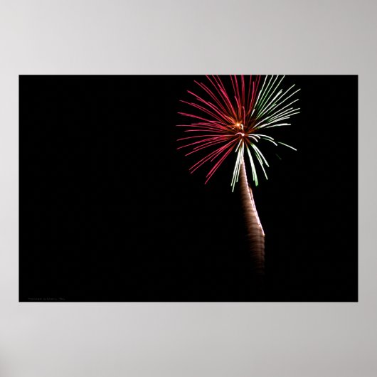 Rode en groene handpalm afdrukken poster (Voorkant)