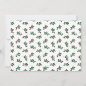 Rode en groene Holly Berries kerst Kaart (Achterkant)