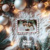 Rode en groene Holly Berries kerst Kaart