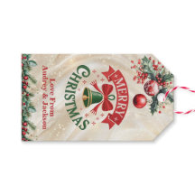 Rode en Groene Hulst Kerstcadeautag