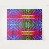 Rode en groene Ikat Wandkleed (Voorkant (horizontaal))