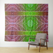 Rode en groene Ikat Wandkleed (In Situ (horizontaal))