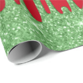 Rode en groene kerst cadeaupapier (Rol Hoek)