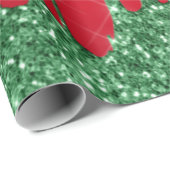 Rode en groene kerst cadeaupapier (Rol Hoek)