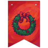 Rode en Groene Kerst Decoratie Vlaggetjes (Eerste vlag)