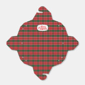Rode en groene kerst geruite cadeauverpakking bedankdoosjes (Uitgevouwen)