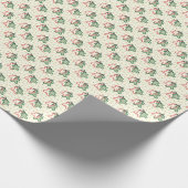 Rode en groene Kerst Gingerbread Cookies Cadeaupapier (Hoek)