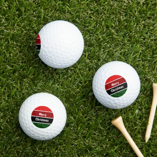 Rode en groene kerst golfballen (Insitu Gras)