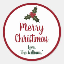 Rode en groene kerst met Holly Berries