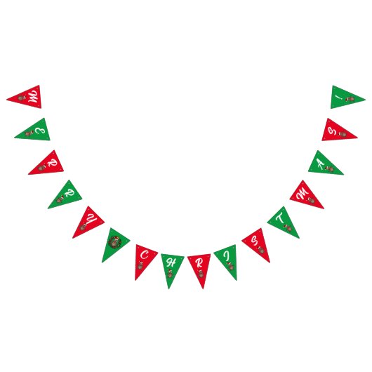 Rode en groene kerst-quokka vlaggetjes (Alle)