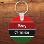 Rode en groene kerst sleutelhanger (Voorkant)