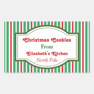 Rode en groene Kerst stickers