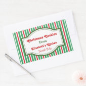 Rode en groene Kerst stickers (Envelop)