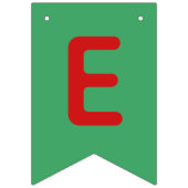 Rode en groene kerst vlaggetjes (Tweede vlag)