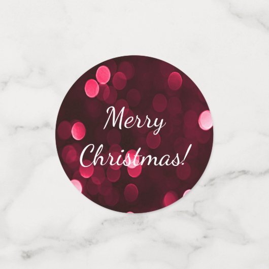 rode en groene kerstakerlichten confetti (Kleine voorkant)