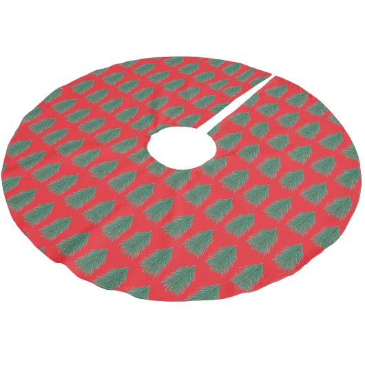Rode en groene kerstbomen kerstboom rok (Gekanteld)