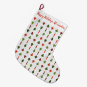 Rode en groene kerstboom Kerstsok (Voorkant (Hangend))