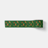 Rode en groene kerstcadeaus satijnen lint (Voorkant)