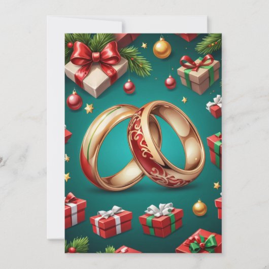 Rode en groene kerstdagen Bewaar de datumkaarten Kaart (Voorkant)