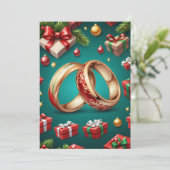 Rode en groene kerstdagen Bewaar de datumkaarten Kaart (Staand voorkant)