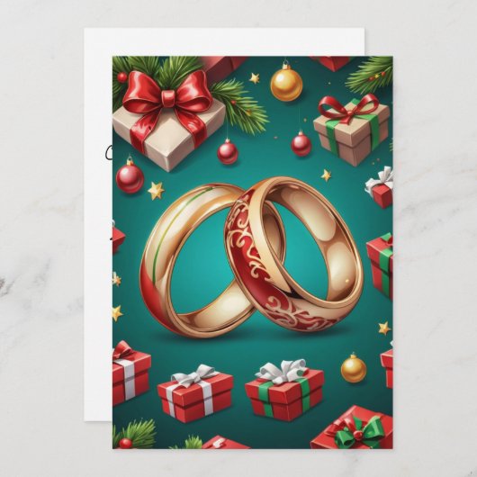 Rode en groene kerstdagen Bewaar de datumkaarten Kaart (Voorkant / Achterkant)