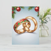 Rode en groene kerstdagen Bewaar de datumkaarten Kaart (Staand voorkant)