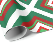 Rode en groene kerstdecoratie cadeaupapier (Rol Hoek)
