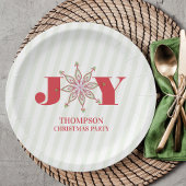 Rode en Groene Kerstmis Eenvoudige Winter Typograf Papieren Bordje