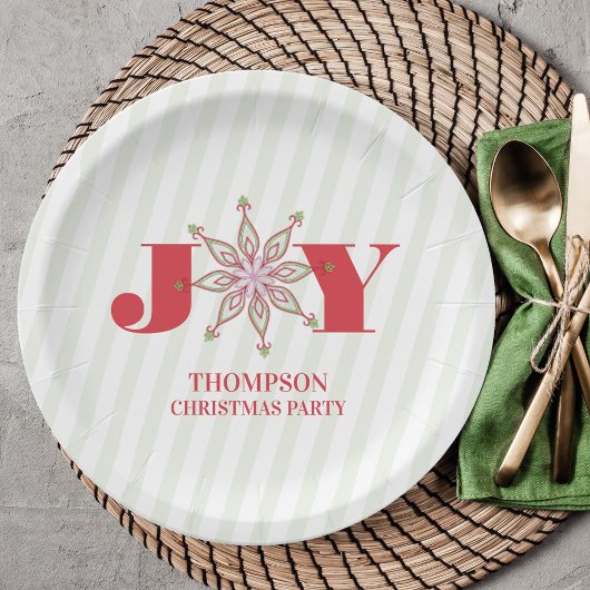 Rode en Groene Kerstmis Eenvoudige Winter Typograf Papieren Bordje