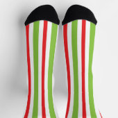 Rode en groene kerstprint sokken (Top)