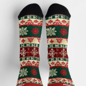 Rode en Groene Kerstsokken met Naam Sokken (Top)