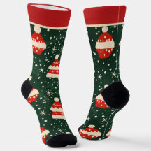 Rode en Groene Kerstsokken met Naam