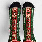Rode en Groene Kerstsokken met Naam Sokken (Top)