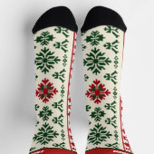 Rode en Groene Kerstsokken met Naam Sokken (Top)