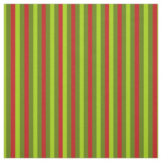 Rode en groene kerststrepen Stof (Swatch)