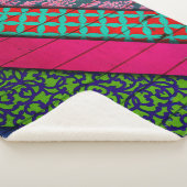 Rode en groene kleding sherpa deken (3/4)