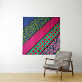 Rode en groene kleding wandkleed (In Situ (horizontaal))