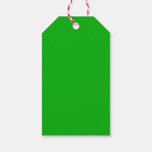 Rode en groene kleuren cadeaulabel (Achterkant)