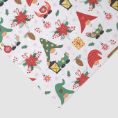 Rode en groene knoma's voor kerstmis tissuepapier (Detail)