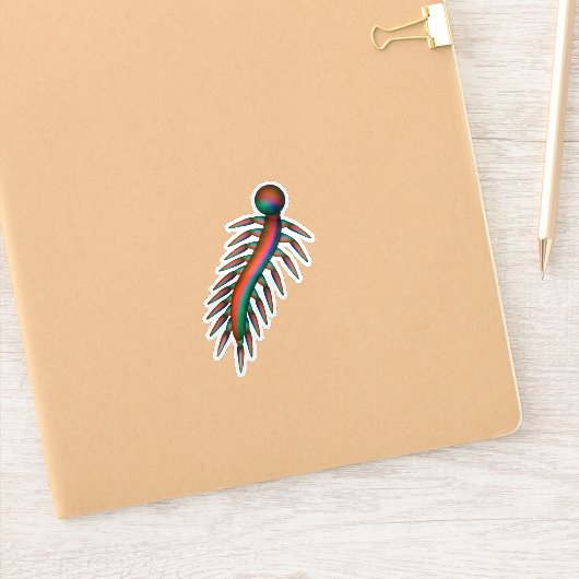 Rode en groene kruipende bug sticker (Notitieboek)