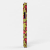 Rode en groene luipaard dierlijke print en monogra Case-Mate iPhone case (Achterkant/rechts)